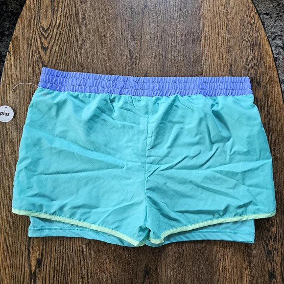 Xersion Adriatic Aqua 22½ Quick-Dri Plus Running Shorts Size Women's 3XL NEW - Picture 2 of 8